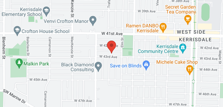 map of 2677 W 43RD AVENUE